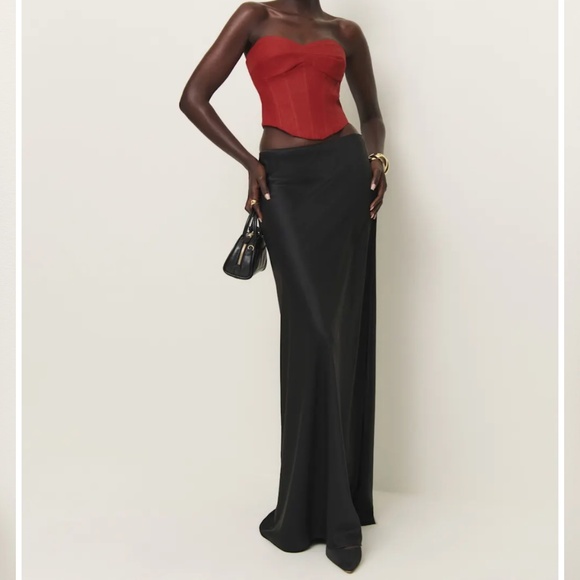 Reformation Pacie Linen Top Red - Size 6 - Picture 4 of 4